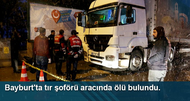 Bayburt'ta tır Şoförü Aracında Ölü Bulundu