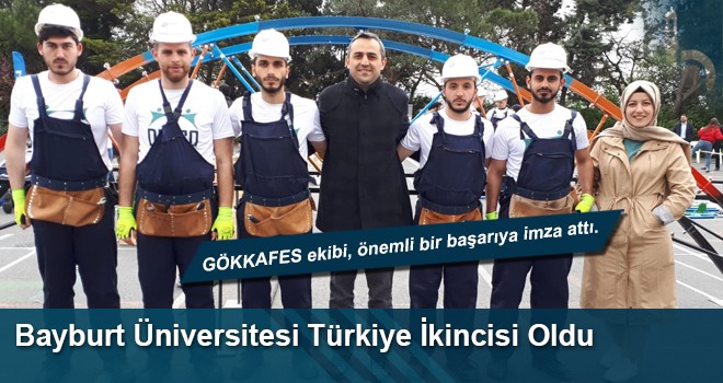 Bayburt Üniversitesi ‘GÖKKAFES’ Ekibi, Boğaziçi Çelik Köprü Yarışmasında Türkiye İkincisi Oldu