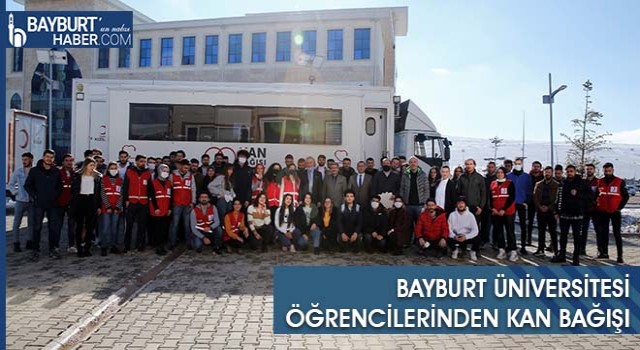 Bayburt Üniversitesi Öğrencilerinden Kan Bağışı