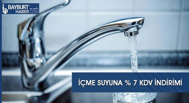 İçme Suyuna % 7 Kdv İndirimi