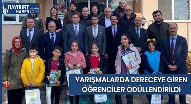 Yarışmalarda Dereceye Giren Öğrenciler Ödüllendirildi