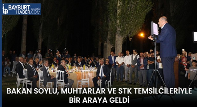 Bakan Soylu, Muhtarlar Ve STK Temsilcileriyle Bir Araya Geldi