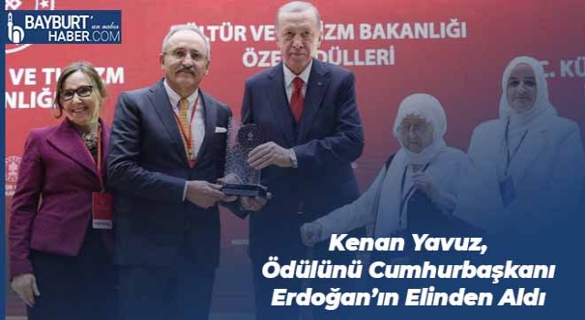 Kenan Yavuz, Ödülünü Cumhurbaşkanı Erdoğan’ın Elinden Aldı