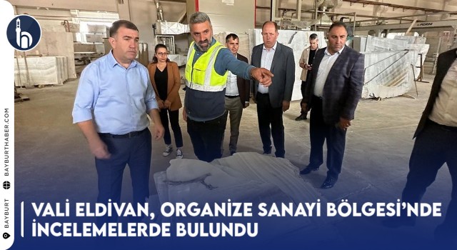 Vali Eldivan, Organize Sanayi Bölgesi’nde İncelemelerde Bulundu