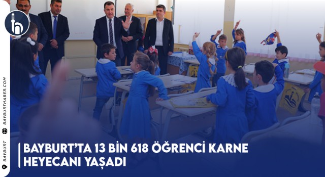 Bayburt’ta 13 Bin 618 Öğrenci Karne Heyecanı Yaşadı