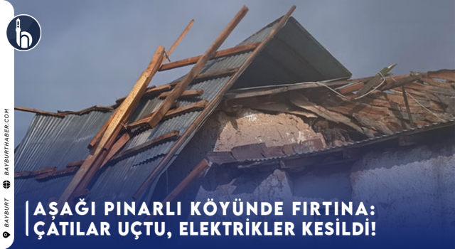 Aşağı Pınarlı'da Korkutan Fırtına: Çatılar Uçtu, Elektrikler Kesildi!