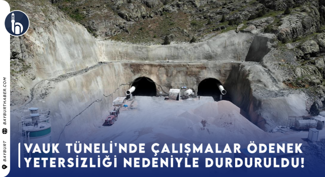 Vauk Tüneli'nde Çalışmalar Ödenek Yetersizliği Nedeniyle Durduruldu!