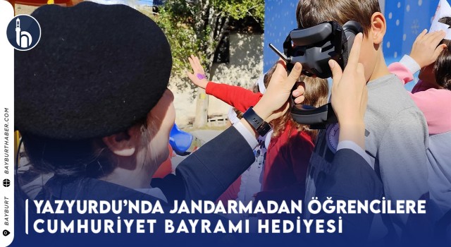 Yazyurdu’nda Jandarmadan Öğrencilere Cumhuriyet Bayramı Hediyesi