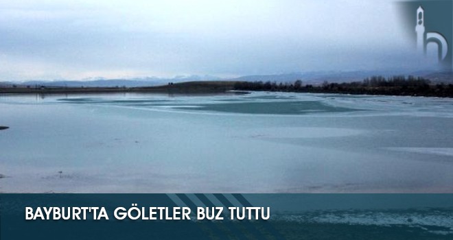 Bayburt'ta Göletler Buz Tuttu