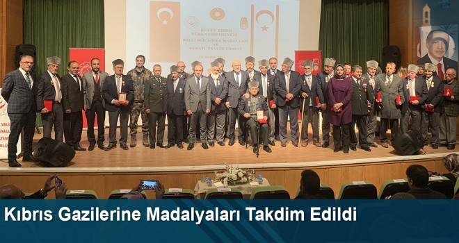 Kıbrıs gazilerine madalyaları takdim edildi