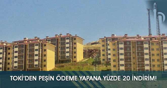 TOKİ’den Peşin Ödeme Yapana Yüzde 20 İndirim!