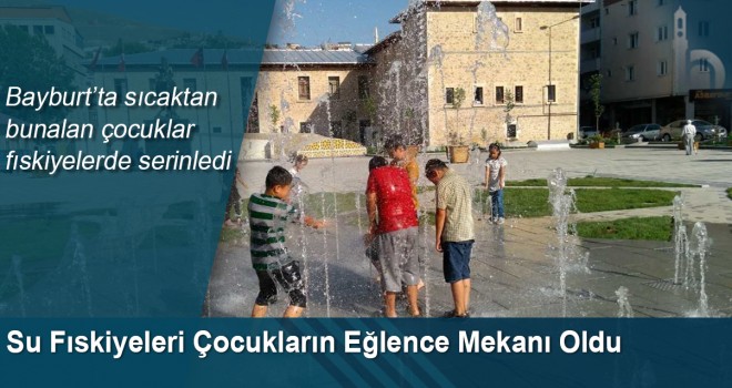 Sıcaktan Bunalan Çocuklar Fıskiyelerde Serinledi