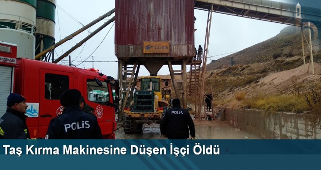 Taş Kırma Makinesine Düşen İşçi Öldü