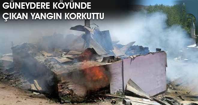 Güneydere Köyünde Çıkan Yangın Korkuttu