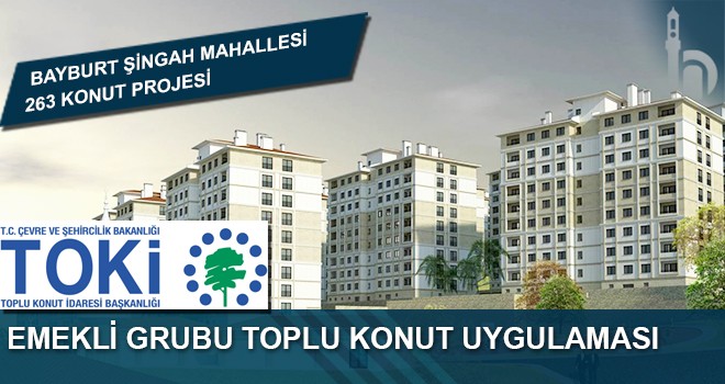 Bayburt Merkez Şingah Mahallesi 263 Konut Emekli Grubu Toplu Konut Uygulaması