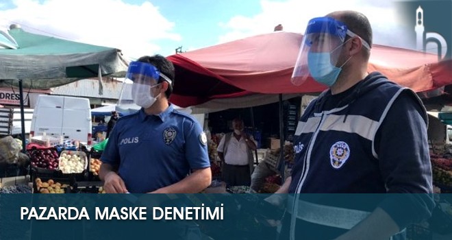 Pazarda Maske Denetimi