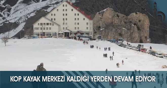 Kop Kayak Merkezi Kaldığı Yerden Devam Ediyor