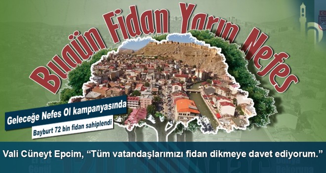 Vali Cüneyt Epcim, “Tüm vatandaşlarımızı fidan dikmeye davet ediyorum.”