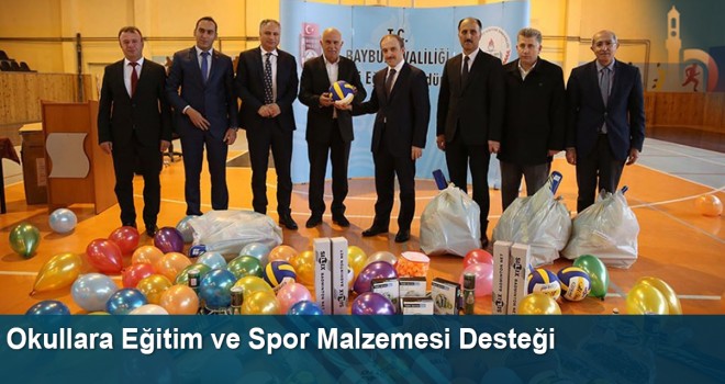 Okullara Eğitim ve Spor Malzemesi Desteği