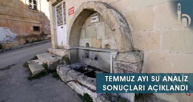 Temmuz Ayı Su Analiz Sonuçları Açıklandı