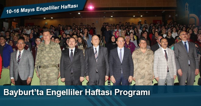 Bayburt’ta Engelliler Haftası Programı Düzenlendi