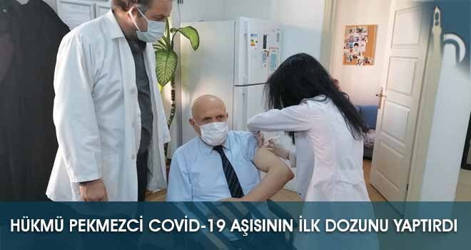 Hükmü Pekmezci Covid-19 Aşısının İlk Dozunu Yaptırdı