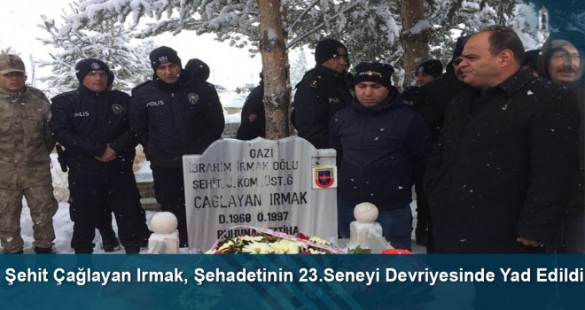 Şehit Çağlayan Irmak, şehadetinin 23. seneyi devriyesinde yad edildi