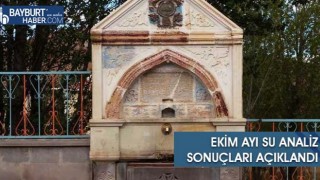 Ekim Ayı Su Analiz Sonuçları Açıklandı