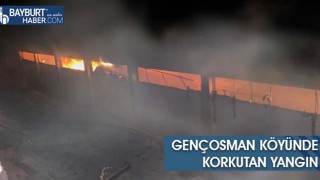 Gençosman Köyünde Korkutan Yangın