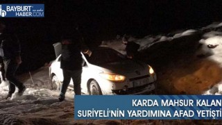 Karda Mahsur Kalan Suriyeli'nin Yardımına Afad Yetişti