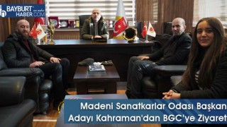 Madeni Sanatkarlar Odası Başkan Adayı Kahraman'dan BGC’ye Ziyaret