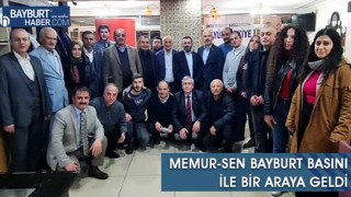 Memur-Sen Bayburt Basını İle Bir Araya Geldi