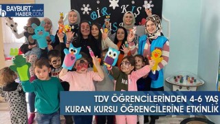 TDV Öğrencilerinden 4-6 Yaş Kuran Kursu Öğrencilerine Etkinlik