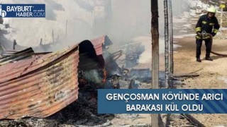 Gençosman Köyünde Arıcı Barakası Kül Oldu