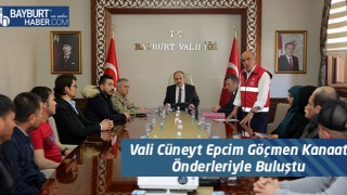 Vali Cüneyt Epcim Göçmen Kanaat Önderleriyle Buluştu