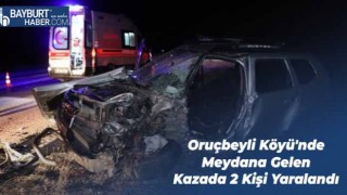 Oruçbeyli Köyü'nde Meydana Gelen Kazada 2 Kişi Yaralandı