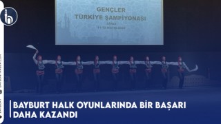 Bayburt Halk Oyunlarında Bir Başarı Daha Kazandı