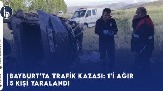 Bayburt’ta Trafik Kazası: 1’i Ağır 5 Kişi Yaralandı