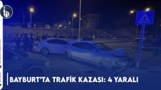 Bayburt’ta Trafik Kazası: 4 Yaralı