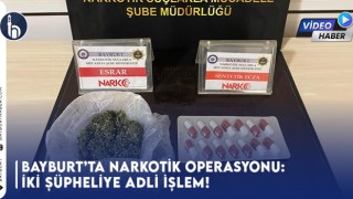 Bayburt’ta Narkotik Operasyonu: İki Şüpheliye Adli İşlem!