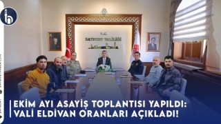 Ekim Ayı Asayiş Toplantısı Yapıldı: Vali Eldivan Oranları Açıkladı!