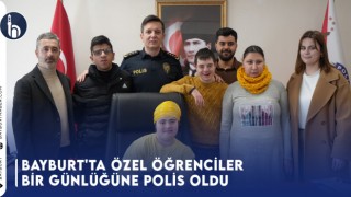 Bayburt'ta Özel Öğrenciler Bir Günlüğüne Polis Oldu