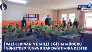 Vali Mustafa Eldivan ve Milli Eğitim Müdürü Rahmi Güney’den TÜGVA Kitap Dağıtımına Destek