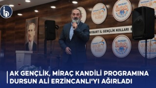 AK Gençlik, Miraç Kandili Programına Dursun Ali Erzincanlı'yı Ağırladı