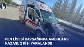 Fen Lisesi Kavşağında Ambulans Kazası: 2 Yaralı!