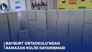 Bayburt Ortaokulu’ndan Ramazan Kolisi Dayanışması