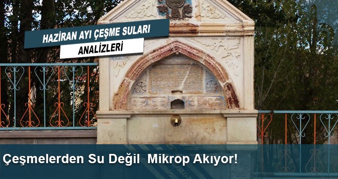 Çeşmelerden Su Değil Mikrop Akıyor!