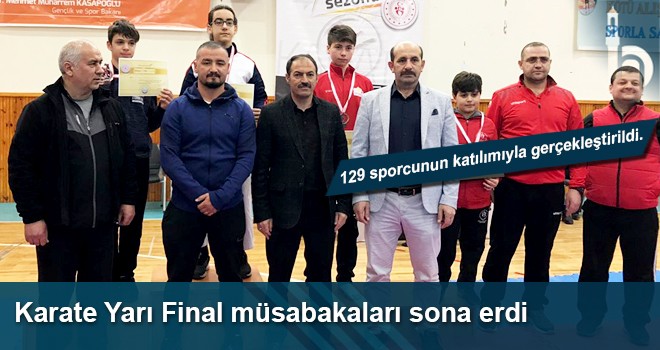 KARATE YARI FİNAL MÜSABAKALARI İLİMİZDE GERÇEKLEŞTİRİLDİ