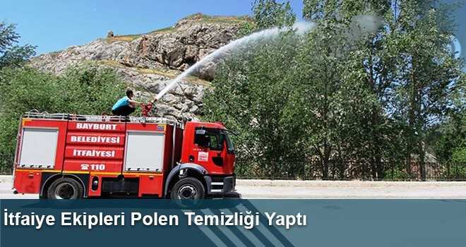 İtfaiye Ekipleri Polen Temizliği Yaptı