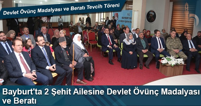 Devlet Övünç Madalyası Ve Beratı Tevcih Töreni